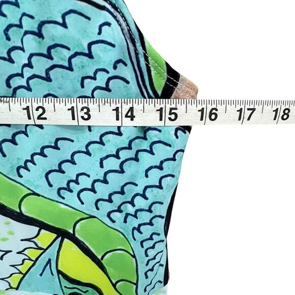 Artscow Custom Swimsuit Dress Women L Blue Multicolor Skater Stretch Art Unique - Picture 8 of 15